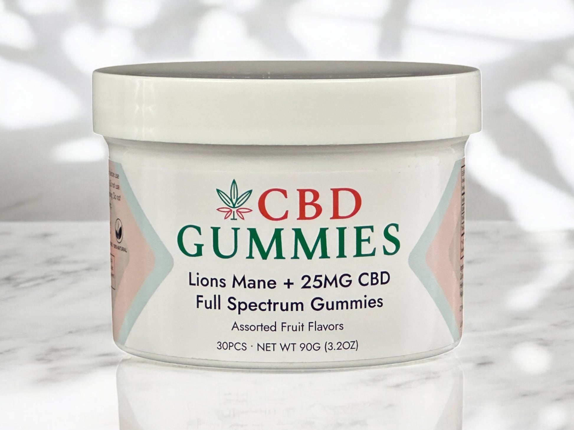 Jar of CBD Gummies with a white background